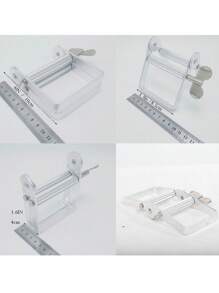 多功能金属管挤压器、牙膏分配器，适用于艺术家、发型师、画家、化妆品、颜料管、彩色染料、护手霜 - 銀色 - 查看 3