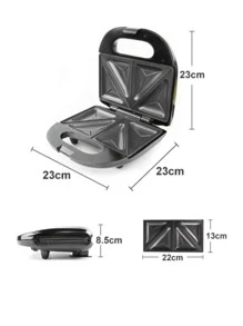 Maquina de sándwich, gofres, panini y parrilla para tostadas, bistec y tocino, para hogar - Multicolor - Ver 8