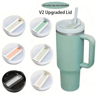 1pc Premium Leakproof Tumbler Lid For 2.0 40Oz Water Bottle, Reusable, Multiple Colors, Easy To Clean