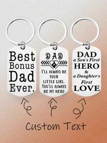 Stainless Steel Customizable Letter Keychain,Engraved, Stainless,Colorful,Cute,Adorable,Funny,Kawaii,Y2K,Stylish,Unisex,Casual,Custom,Personalized,Unique,Customized,Ideal Gifts For Him,Ideal Gifts For Her,Her,Boyfriend,Girlfriend,Family,Friends,Children