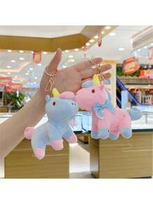 1 con búp bê Unicorn Plush, búp bê Rainbow Pony thời trang, móc chìa khóa, mặt dây chuyền túi xách. Một món quà sáng tạo cho ngày lễ và sinh nhật, đồ trang trí móc chìa khóa cặp đôi dễ thương mới nhất, quà tặng Giáng sinh - Nhiều màu - Xem 6