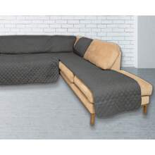 Cubre Salas Esquineras Protector Sofa Tipo L Doble Vista - Negro - Ver 6
