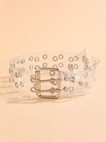 1pc See-Through Lucid Eyeball Design Unisex Belt, Suitable For Gifts, Daily Gatherings, Parties, And Night Outings Summer, School Fall, Autumn, Halloween