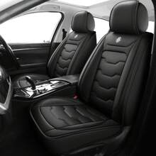 New PU Leather Car Seat Cover, Breathable And Waterproof Artificial Leather Car Seat Cover, Suitable For 5-Seater Car SUV Small Pickup 5-Seater Sedan, 5-Seater Car Protective Seat Cover For All Seasons (5 Colors Optional)