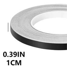 60米卷装装饰地板收边胶带，金/银框装饰接缝贴纸，防水墙贴家居装饰，瓷砖填缝胶带，自粘胶带，地板和墙面接缝密封胶带，附带说明书