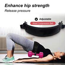 1pc Pink Hip Thrust Training Belt For Dumbbell,Hip Resistance Band With 14cm Width, Hip Pad For Glute Bridge & Butt Exercise, For Dumbbell & Kettlebell Workout, Bow Step & Reverse Squat, Gym