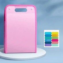 1pc A4 Folder, Vertical A4 File Manager With Handle, A4 Extended Waterproof Folder With Portable 13 Pocket Large Storage A4 Letter Size Document Folder For Students, Business, Travel Back To School - Multicolor - View 7