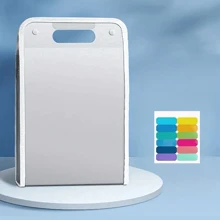 1pc A4 Folder, Vertical A4 File Manager With Handle, A4 Extended Waterproof Folder With Portable 13 Pocket Large Storage A4 Letter Size Document Folder For Students, Business, Travel Back To School - Multicolor - View 6