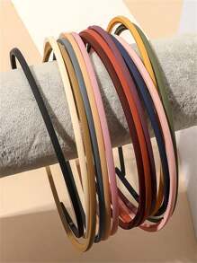 13pcs Solid Skinny Headband,Hairband,Hair Hoop,Hair Accessories Headbands ,Head Piece - Multicolor - View 6