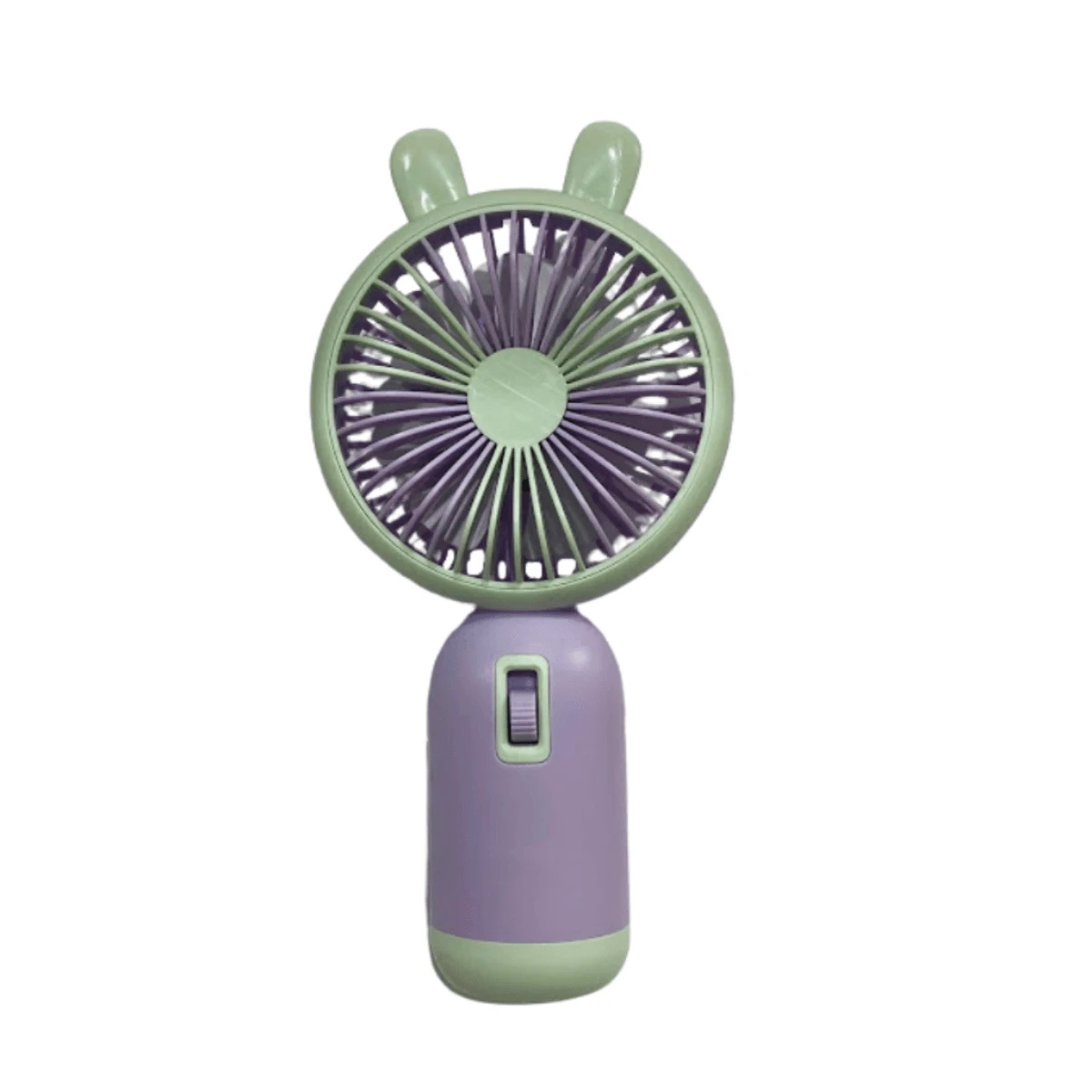 Mini Portable Handheld Fan - Pastel Colors With Base And 3 Speeds - Màu tím - Xem 1