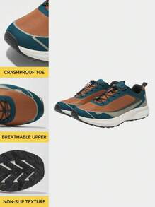TECTOP 男士户外运动跑步鞋减震防滑鞋底透气舒适 - 棕色 - 查看 1