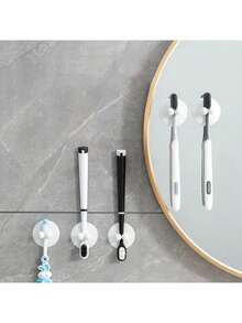 8 件套牙刷架套装，壁挂式吸盘，防水多功能浴室牙刷挂钩，无需电力 - 彩色 - 查看 3