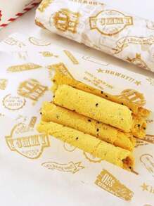 50 Pcs Premium Waterproof Wax Paper Sheets Ideal For Food Picnics Greaseproof Wrappers For Bread Sandwiches Burgers Fries Non Stick Oilpaper Baking Tools Perfect For Wedding Party Kitchen Bakeware