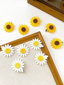 10 件套多色雏菊发夹，迷你花朵发饰，女孩礼物 - 彩色 - 查看 6