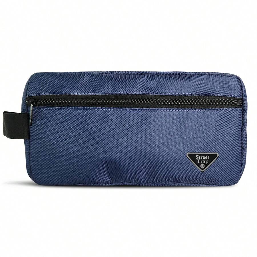 Blue Toiletry Bag Small Handbag Logo Street Trap Mini Makeup Bag Unisex - Màu xanh hải quân - Xem 1