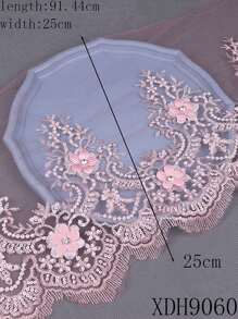 Dòng ren xương rộng cổ điển - Thêu lưới ren, Kim sa pha lê, Dây thừng mềm, Chỉ kim loại, Dùng để may quần áo, váy, rèm cửa, khăn trải bàn và phụ kiện DIY - nhiều màu - Xem 15