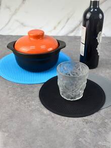 Bộ 3 miếng lót chịu nhiệt, thảm lò vi sóng, thảm trải bàn ăn, đế lót ly chống trượt bằng silicon hình tổ ong - Nhiều màu - Xem 1