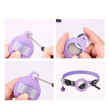 1 件宠物 Airtag 猫项圈，防丢失、可定位、可追踪猫项圈、反光、铃铛、颈环 [不含 Airtag 追踪器] - 彩色 - 查看 4