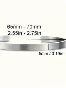 1pc Multi-Color Optional Personalized Letter Carved Stainless Steel Bracelet Brushed Matte Bracelet Simple Casual Style Creative Gift For Women