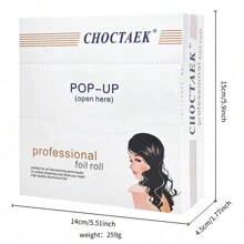 Salon Hair Styling Tools, Perming & Highlighting Foil, Thick Manicure Remover Foil, Hair Salon Dye Foil, Manicure Tools, Gel Nail Polish Remover Foil With Cutter Blade, Aluminum Foil - Multicolor - View 7