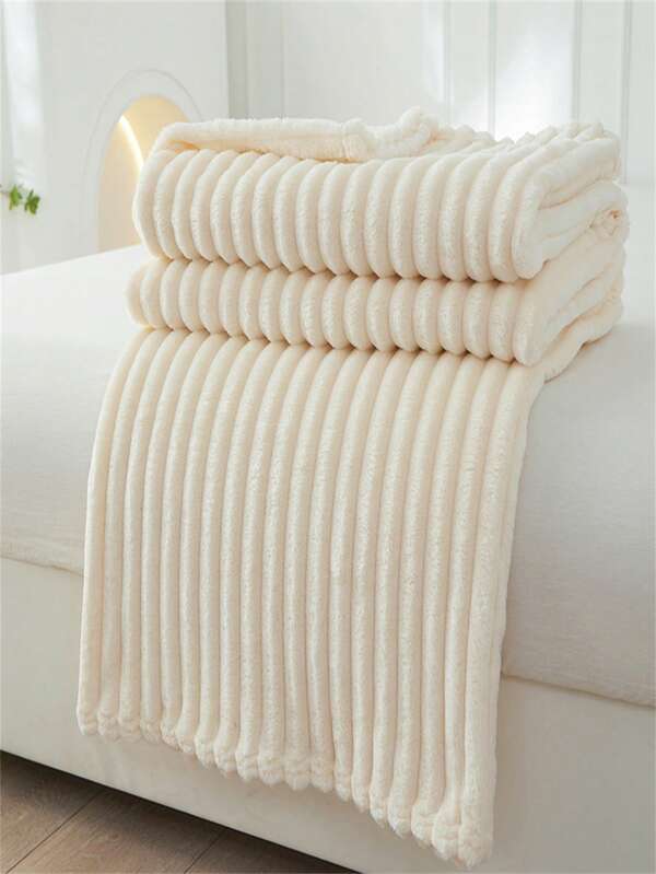 1 Peça Cobertor Fofo de Sherpa, Cobertor Flanelado Xadrez Quente, Cobertor para Ar-condicionado, Cobertor Casual para Soneca no Escritório, Cobertor de Sofá, Cobertor Falso de Pele de Halloween, Cobertor Xale, Cobertor de Cama de Natal e Ação de Graças