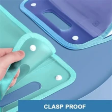 1pc A4 Folder, Vertical A4 File Manager With Handle, A4 Extended Waterproof Folder With Portable 13 Pocket Large Storage A4 Letter Size Document Folder For Students, Business, Travel Back To School - Multicolor - View 9