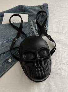 新款个性刘海钉万圣节骷髅大容量单肩女士时尚背包欧美百搭女式西式钱包