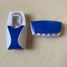 Best Selling Creative Automatic Washing Set Of Toothpaste Squeezer Toothbrush Holder - Blue - View 5