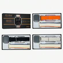 Reloj inteligente H79 ultra2 Llamada Bluetooth de 2,3 pulgadas con carga inalámbrica y campaña de monitoreo de salud resistente al agua 49mm - Negro - Ver 1