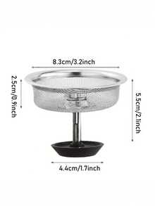 Rây lọc bồn rửa bằng thép không gỉ - Rây lọc chống tắc nghẽn 3,2" và 2,1" cho phòng tắm, bồn cầu và chậu rửa - Nhiều màu - Xem 10