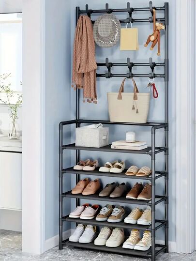 Perchero De Metal De Pie Libre, Perchero Moderno Simple Multifuncional