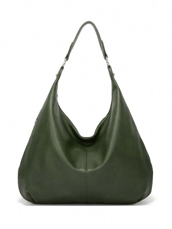 Vintage Tote Bag For Women, New Arrival, Large Capacity, Shoulder & Top Handle, Soft Leather, Underarm Style, Versatile For Commute