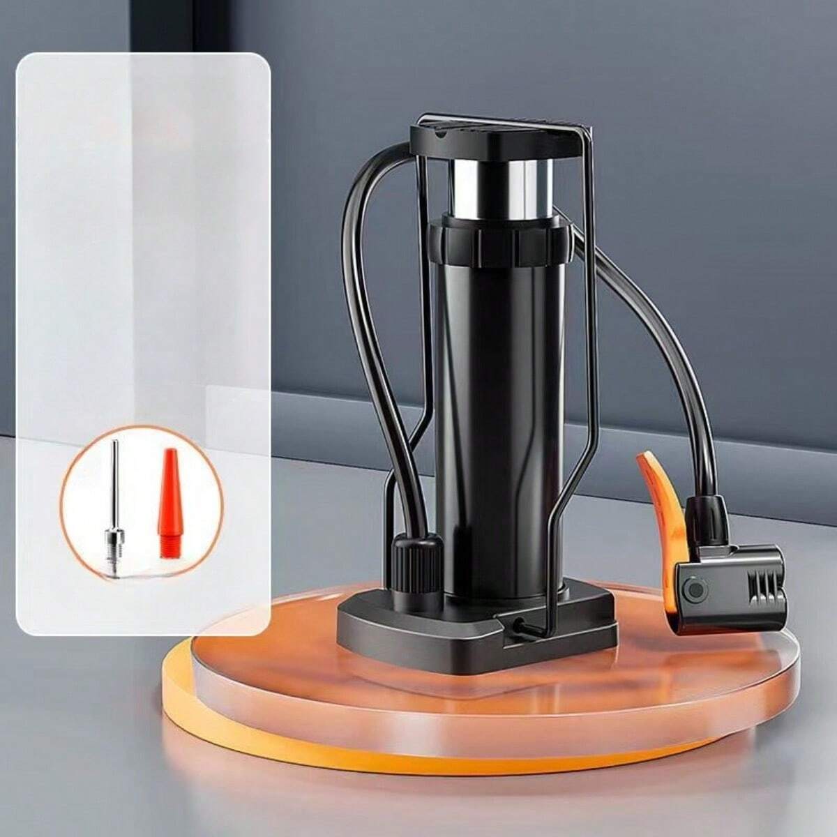 Foot Powered Air Pump, Bicycle Motorcycle Inflation Pump, High Pressure