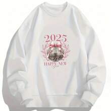 1/2/3 件 2025 年新年迪斯科球热贴纸，粉色蝴蝶结 - 服装和面料，塑料，社交俱乐部调情风格 - 派对时尚配饰（白色） - 彩色 - 查看 7