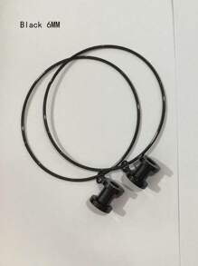 CIZME 2Pcs/Pair Stainless Steel Screw Ear Tunnels Large Hoop Dangle Ear Plugs Expander 4-20mm Gauges For Ears Stretcher Piercing(Silver/Gold/Black/Rose Gold) - Multicolor - View 14