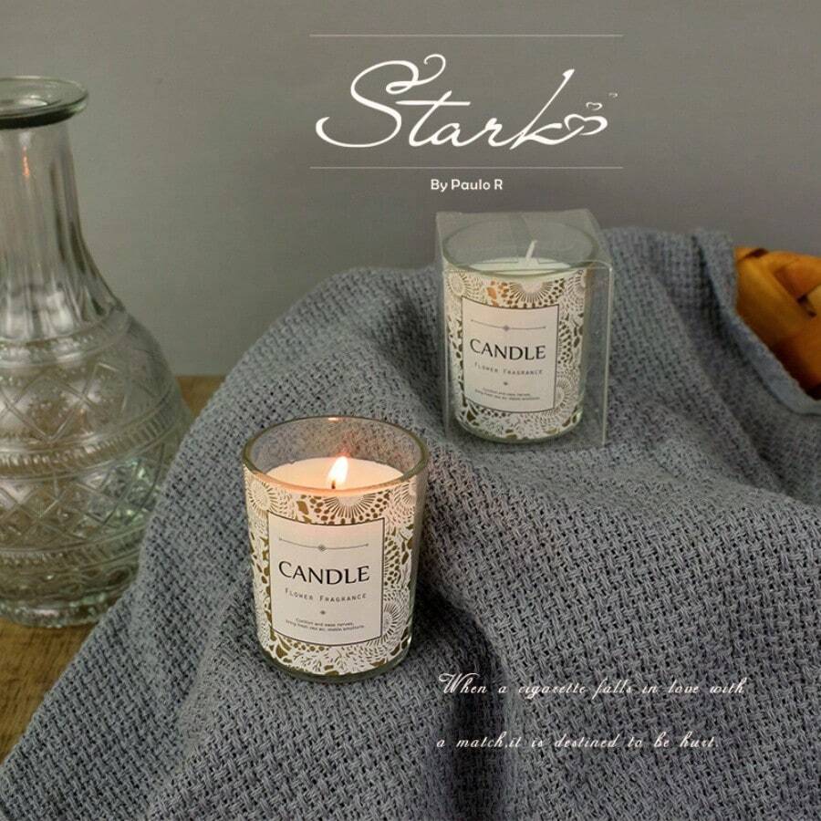 1 Nến thơm hương liệu Bộ sáp đậu nành cao cấp Châu Âu, Cốc hương liệu làm quà lưu niệm, Hương thơm lâu dài, Bộ cốc nến PVC - trắng - Xem 1