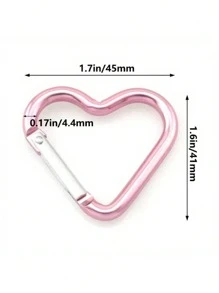 Móc khóa lò xo hình trái tim bằng hợp kim nhôm, dùng được cho cả nam và nữ, thích hợp cho leo núi ngoài trời, gắn vào ba lô và sử dụng hàng ngày, có thể dùng làm quà tặng Giáng sinh, Y2K, Lễ Tạ ơn, Ngày Valentine. - Nhiều màu - Xem 3
