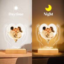 1pc, 6.9/7.87in(H) Personalized Night Light With Photos, Acrylic Plaque, Gifts For Women, Gifts, Anniversary Gifts, Birthday Gifts, Mother's Day Gifts Graduation
