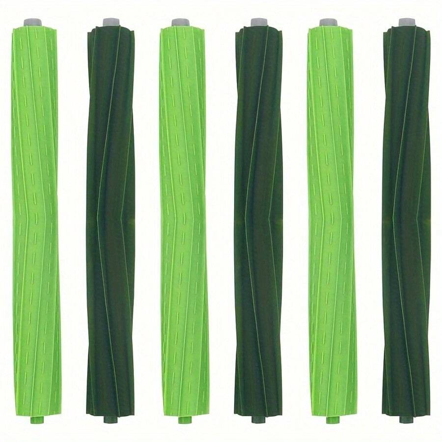 Replacement Parts Roller Brushes Compatible With IRobot S9 (9150) S9+ S9 Plus (9550), Vacuum Cleaner Replacement Accessory, 6 Rubber Brush - Green - View 1