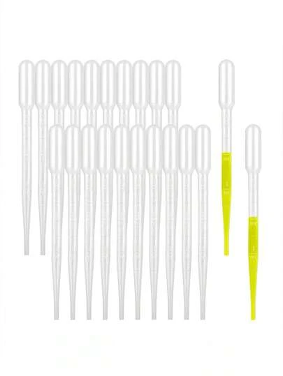 1/5/10/30/50/100 件 3ml 一次性塑料移液器带刻度滴管，适用于科学实验室、DIY 艺术