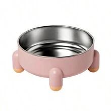Bát đựng thức ăn cho thú cưng bằng thép không gỉ 4 chân - Nhiều màu - Xem 10