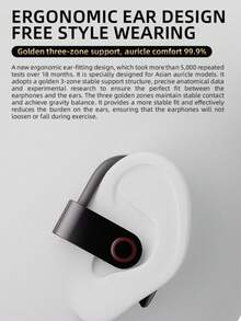 Tai nghe nhạc không dây thực sự New Beat Style 5.3 Tai nghe nhét tai đeo tai thoải mái cho doanh nhân Tai nghe nhét tai video TWS HIFI Dolby Bass 9D Tai nghe gọi HD âm thanh nổi cho Android Tương thích với iPhone Tai nghe chơi game điện thoại di động Tai nghe thông minh - màu đen - Xem 5