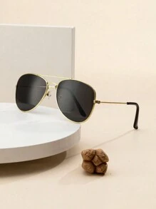 1 副儿童金属飞行框架涂层彩色可爱个性化装饰时尚眼镜，颜色可选，适合假装 - 彩色 - 查看 4