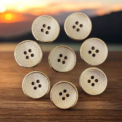 BOTAO PARA COSTURA,DOURADO ROSE 4 FURON, PACOT COM 100PCS