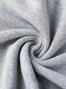 1pc Tween Girls Casual Graphic Print Pullover Fleece Hoodie, Autumn/Winter, Designed For Adventurous Young Souls "Belief Over Fear" Sweatshirt