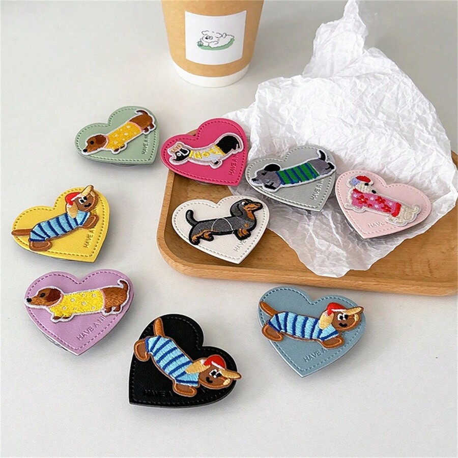 Soporte de teléfono móvil con airbag de dibujos animados, pegatina de