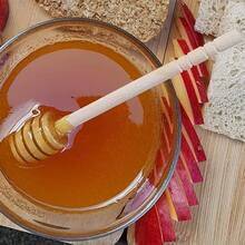 Que khuấy đồ uống bằng gỗ mật ong, que trộn cà phê sữa bằng gỗ đơn giản, que khuấy mứt tráng miệng dùng tại nhà - Màu gỗ - Xem 4