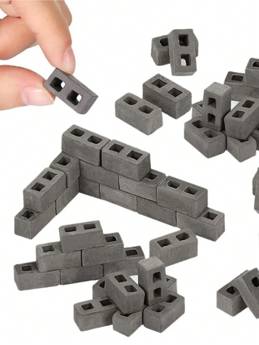10pcs Brick Model Building Blocks DIY Sandbox Simulation Architecture