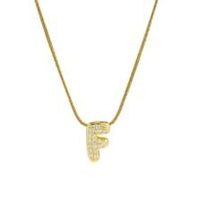 26pcs English Letter Pendant Necklace, Stainless Steel Curb Chain, Fashion Accessory