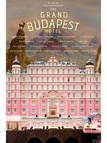 1 件《布达佩斯大饭店》海报粉色复古艺术帆布画印刷简约电影墙家居装饰节日礼物无框架 - 彩色 - 查看 41